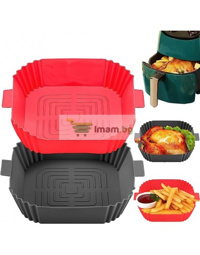 Квадратна силиконова тавичка за Air Fryer